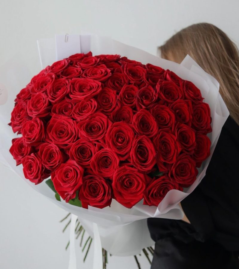 Bukiet czerwonych róż