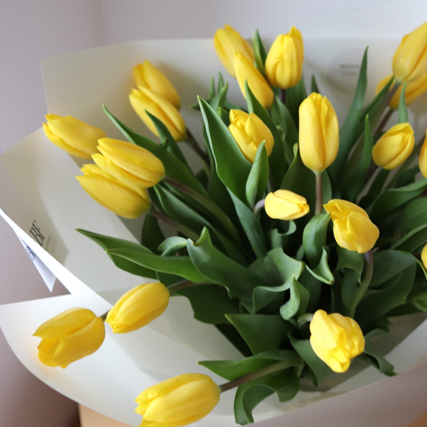 Bukiet żółtych tulipanów